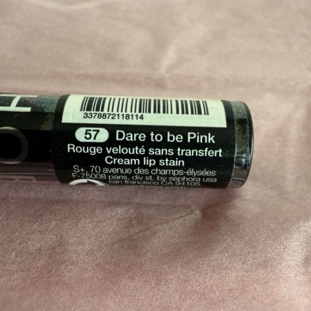 New in Package Sephora Collection Cream Lip Stain in #57 Dare to be Pink - Picture 4 of 6